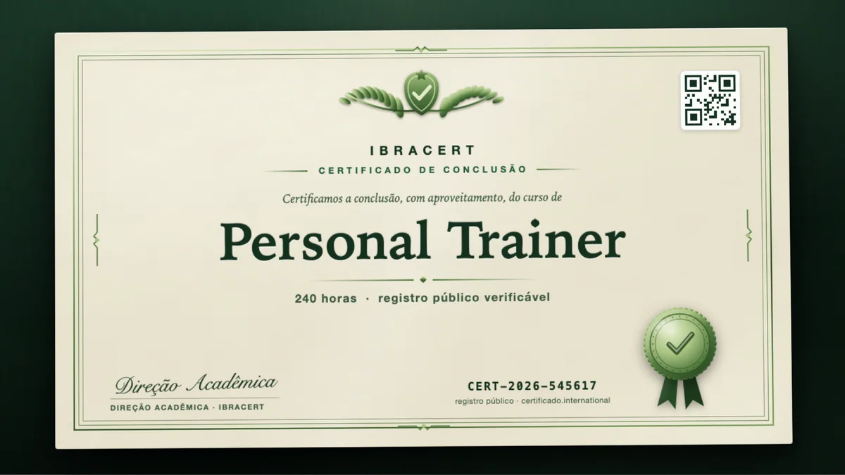 Capa do curso Personal Trainer