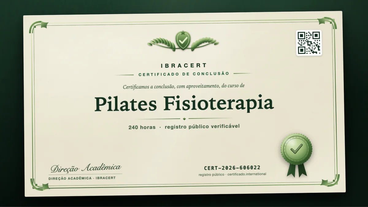 Capa do curso Pilates Fisioterapia