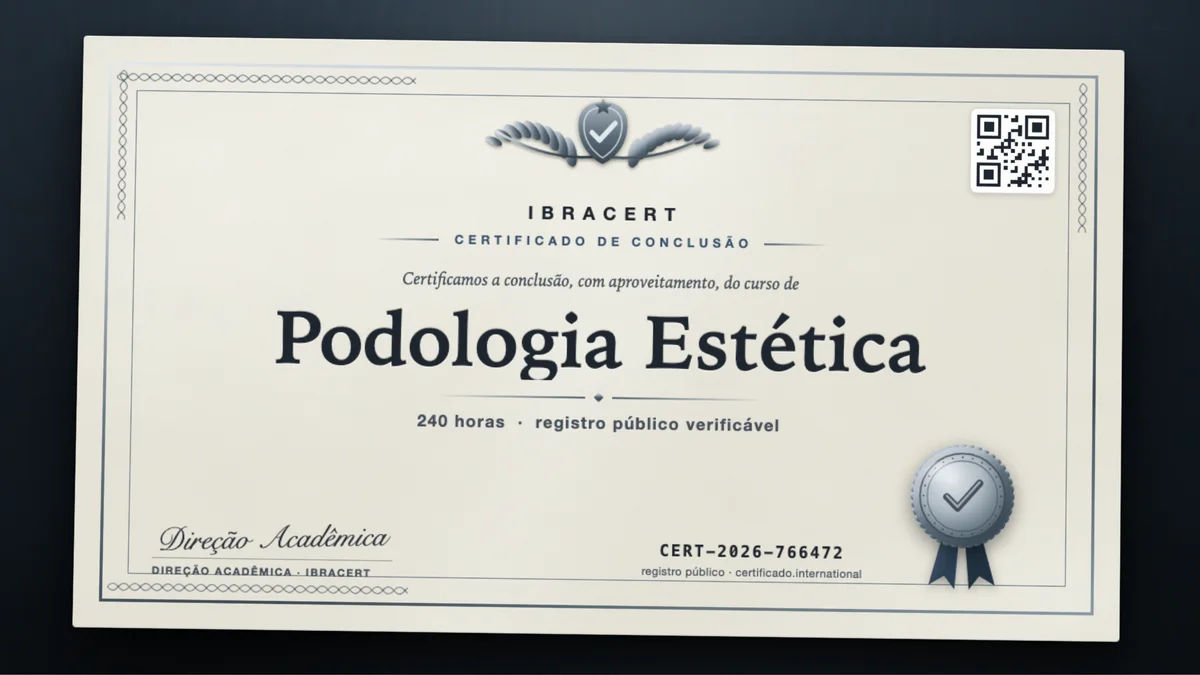 Capa do curso Podologia Estética