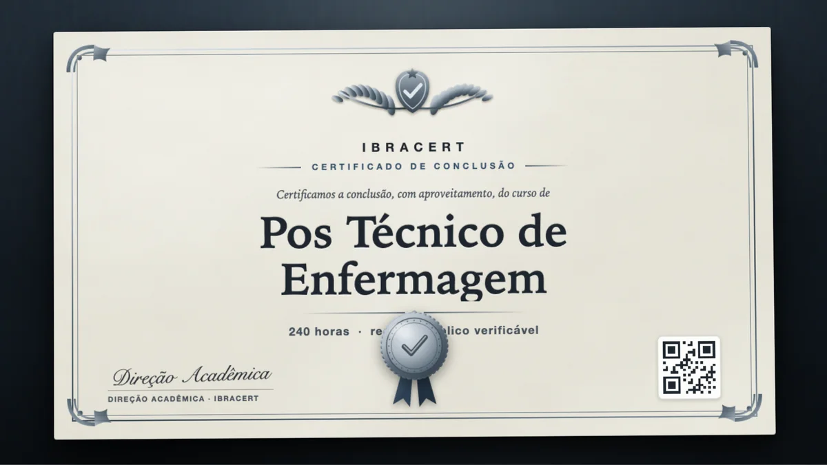 Capa do curso Pos Técnico de Enfermagem