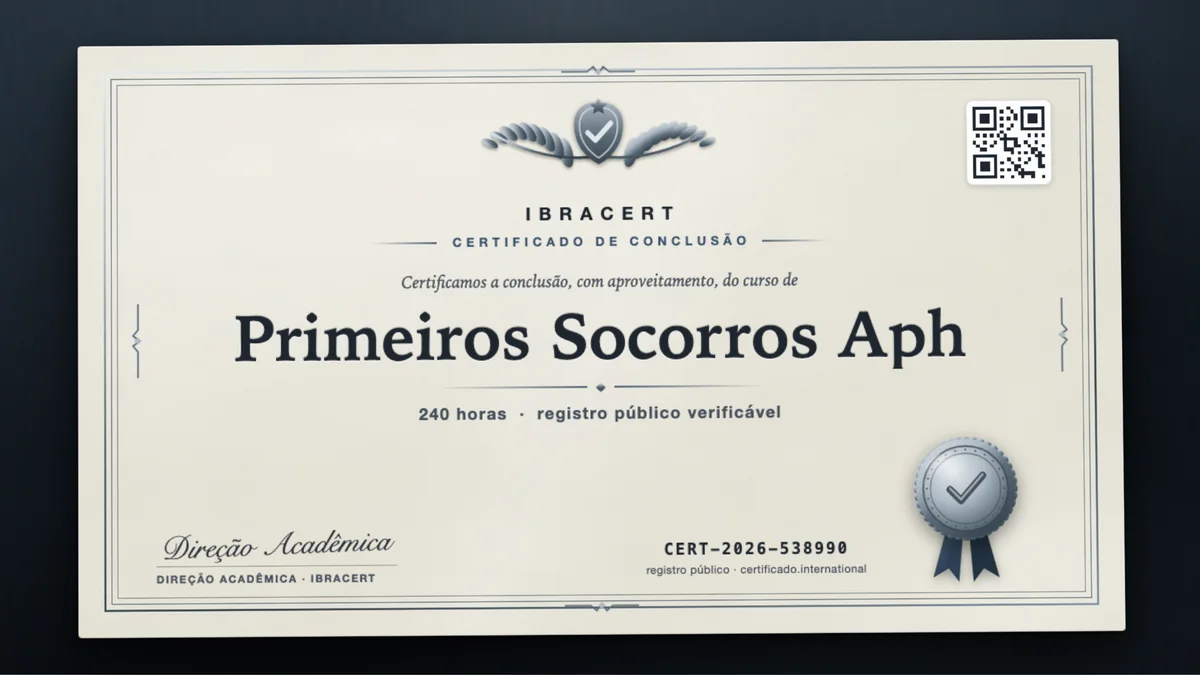 Capa do curso Primeiros Socorros Aph