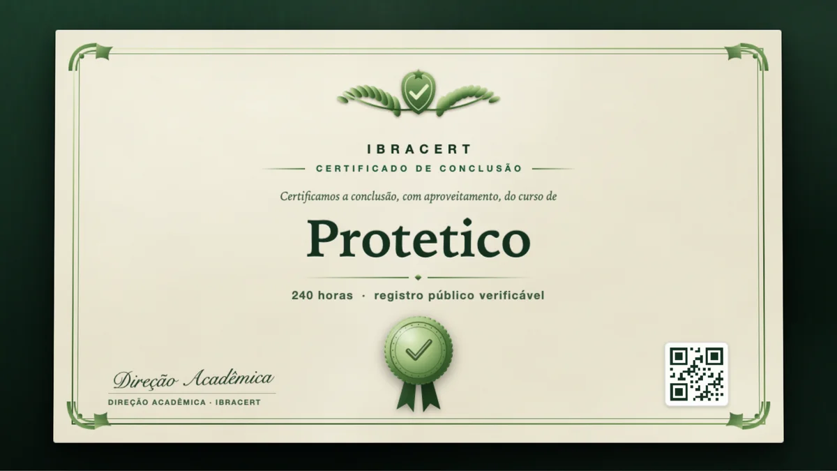 Capa do curso Protetico