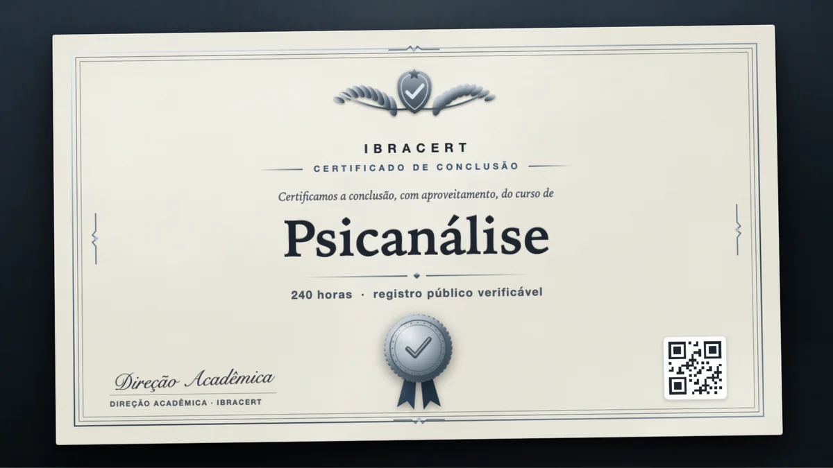Capa do curso Psicanálise