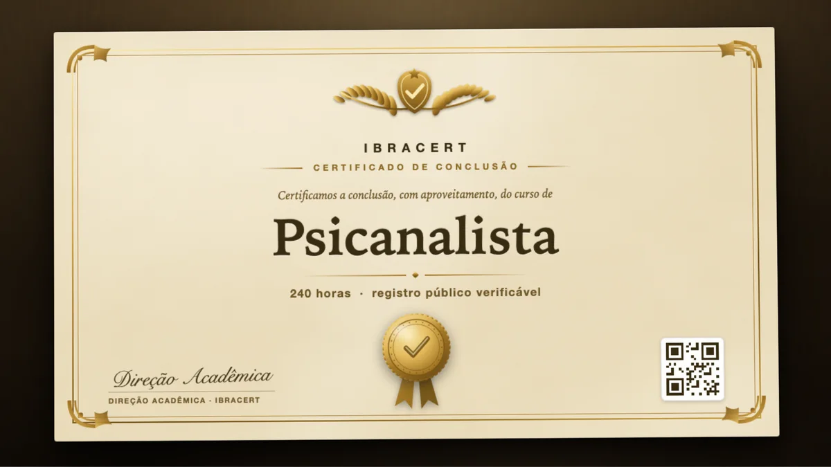 Capa do curso Psicanalista