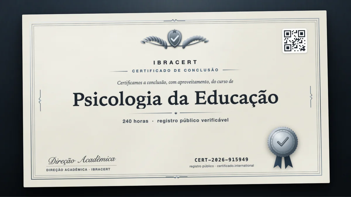 Capa do curso Psicologia da Educação