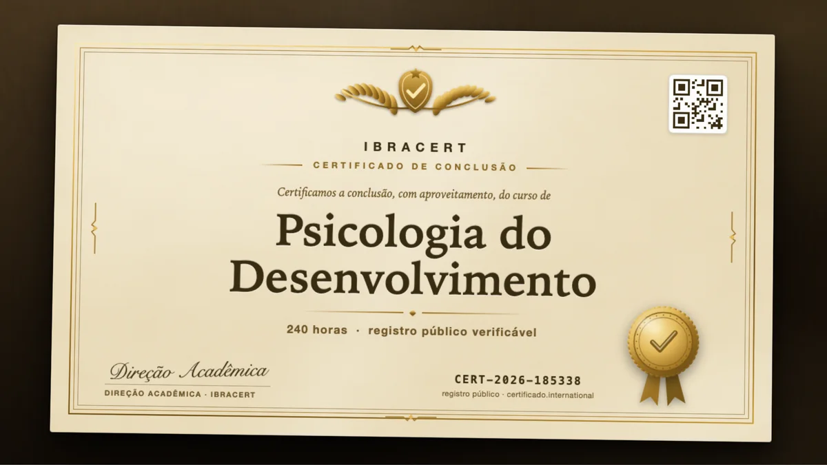 Capa do curso Psicologia do Desenvolvimento
