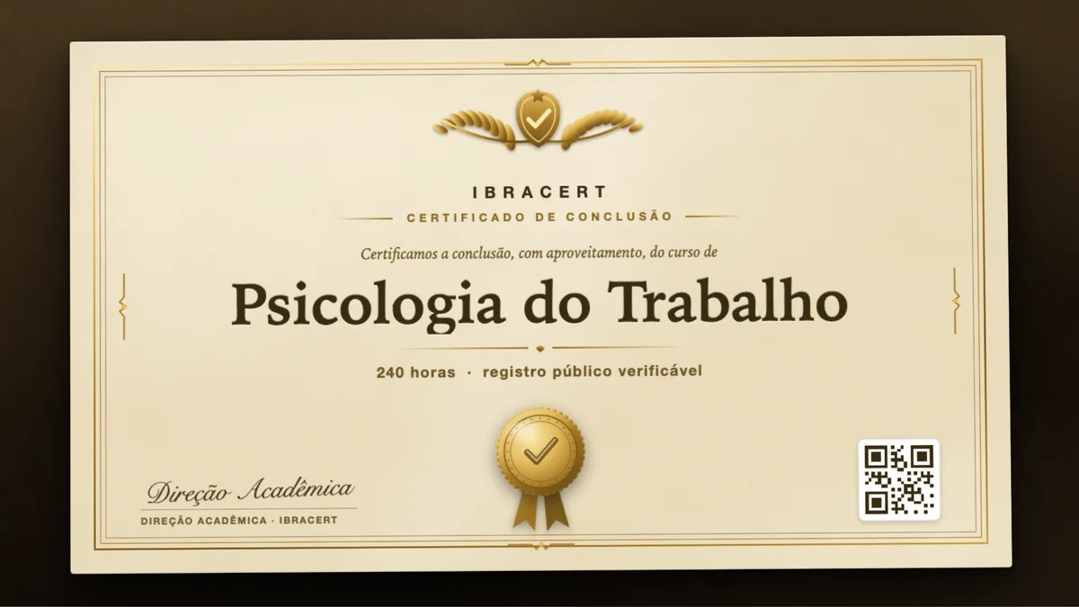 Capa do curso Psicologia do Trabalho