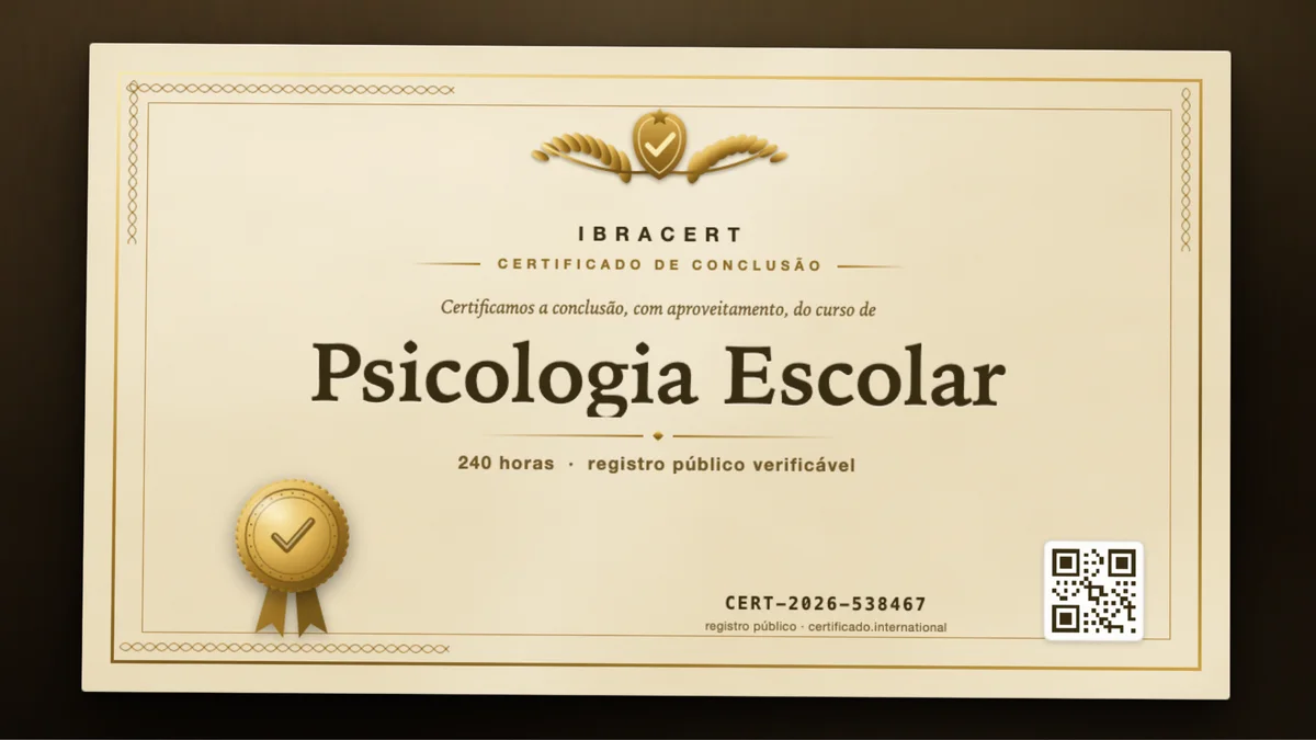 Capa do curso Psicologia Escolar