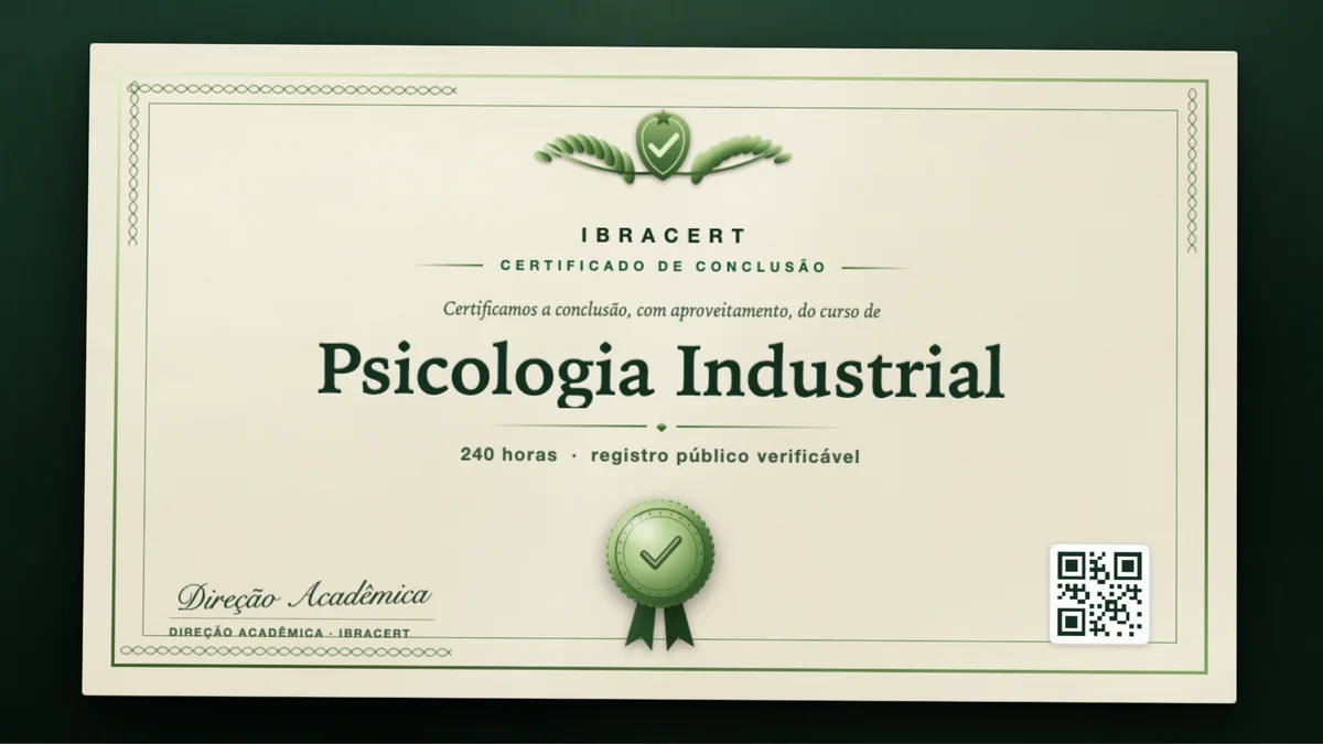 Capa do curso Psicologia Industrial