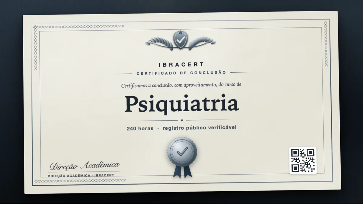 Capa do curso Psiquiatria