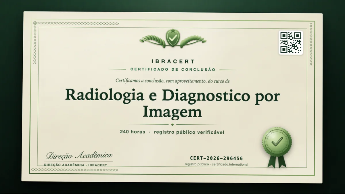 Capa do curso Radiologia e Diagnostico por Imagem