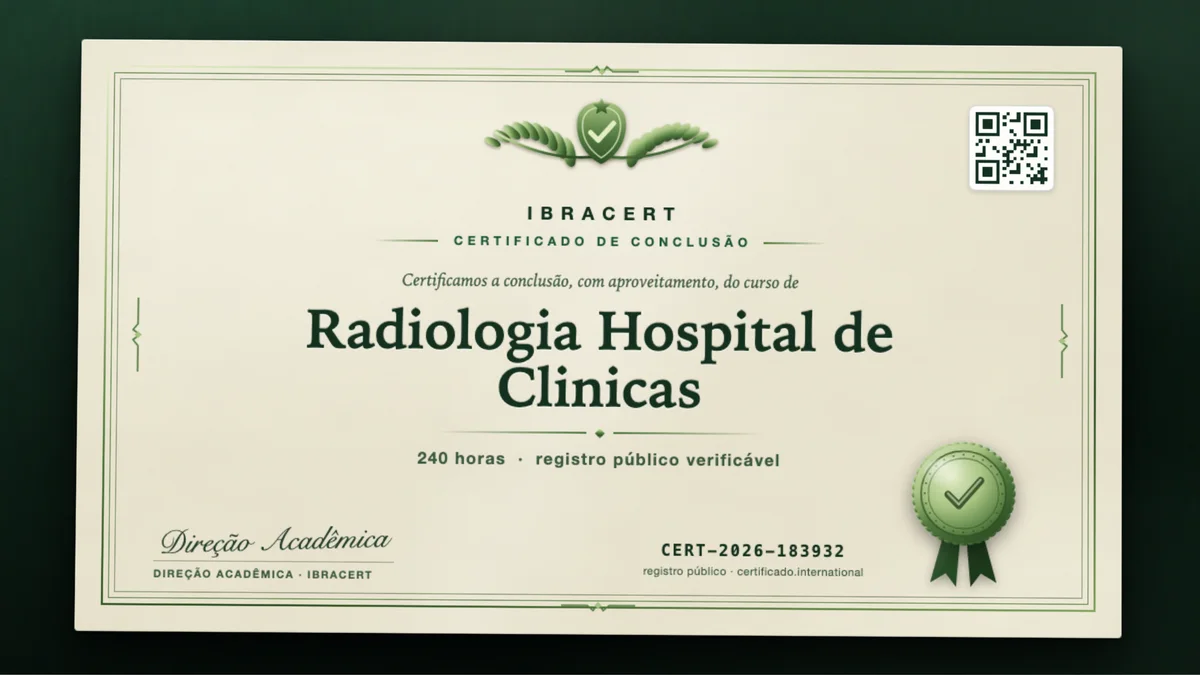 Capa do curso Radiologia Hospital de Clinicas