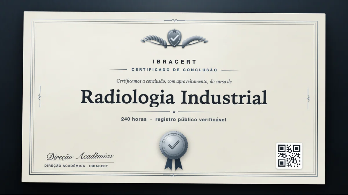 Capa do curso Radiologia Industrial
