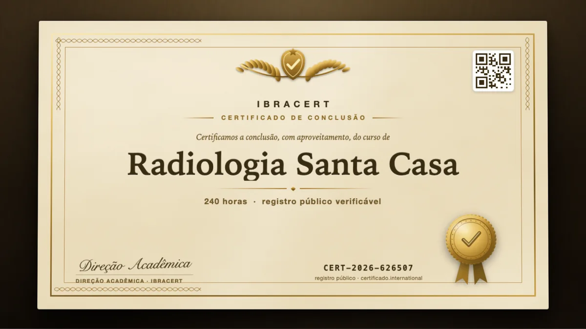 Capa do curso Radiologia Santa Casa