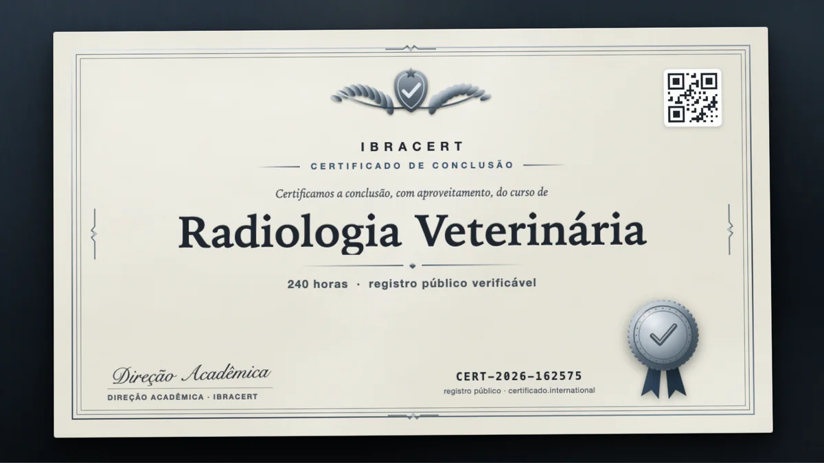 Capa do curso Radiologia Veterinária