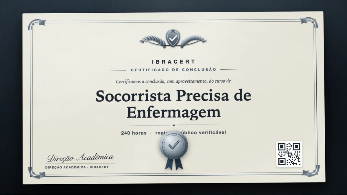 Capa do curso Socorrista Precisa de Enfermagem