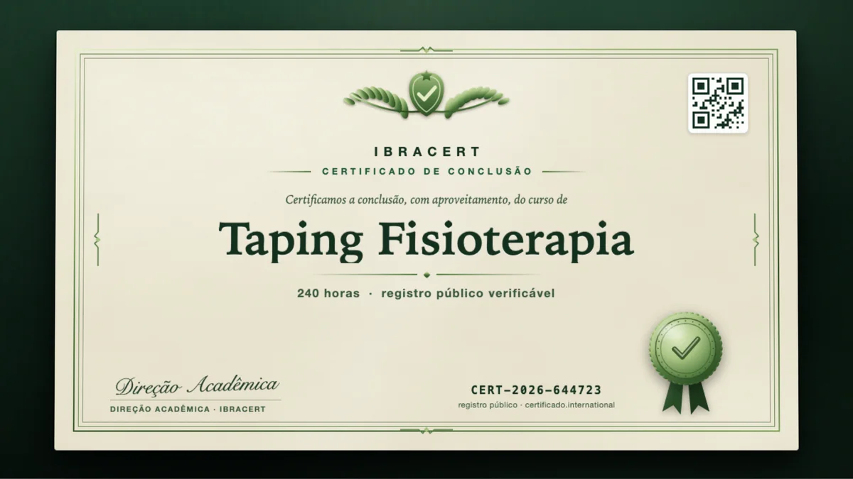 Capa do curso Taping Fisioterapia