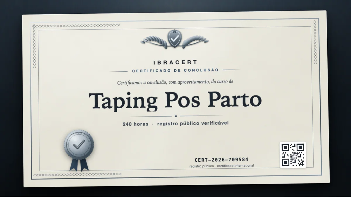 Capa do curso Taping Pos Parto