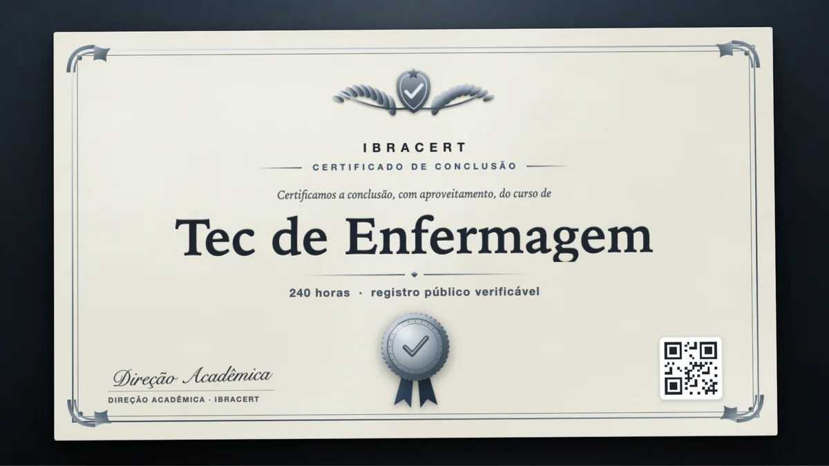 Capa do curso Tec de Enfermagem