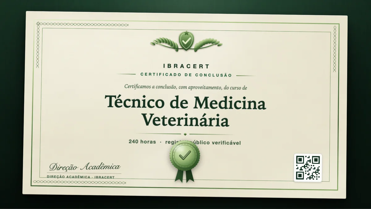 Capa do curso Técnico de Medicina Veterinária
