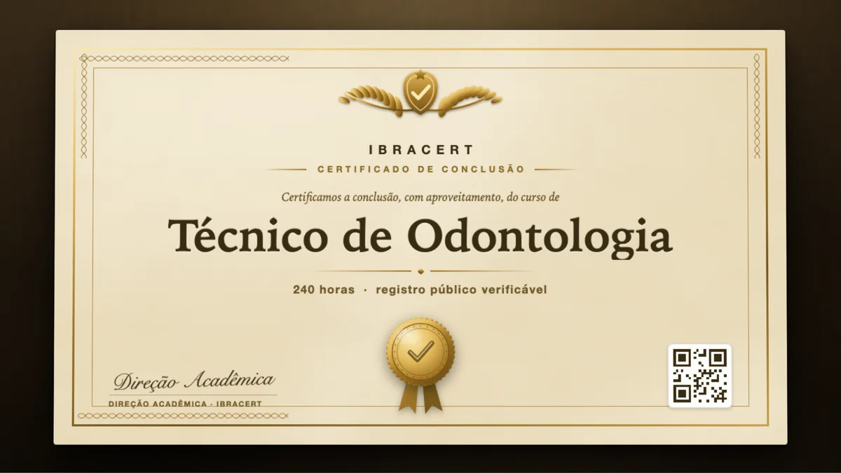 Capa do curso Técnico de Odontologia