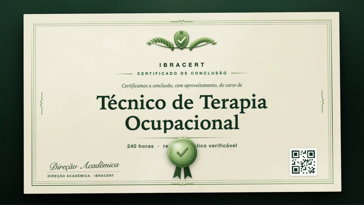 Capa do curso Técnico de Terapia Ocupacional