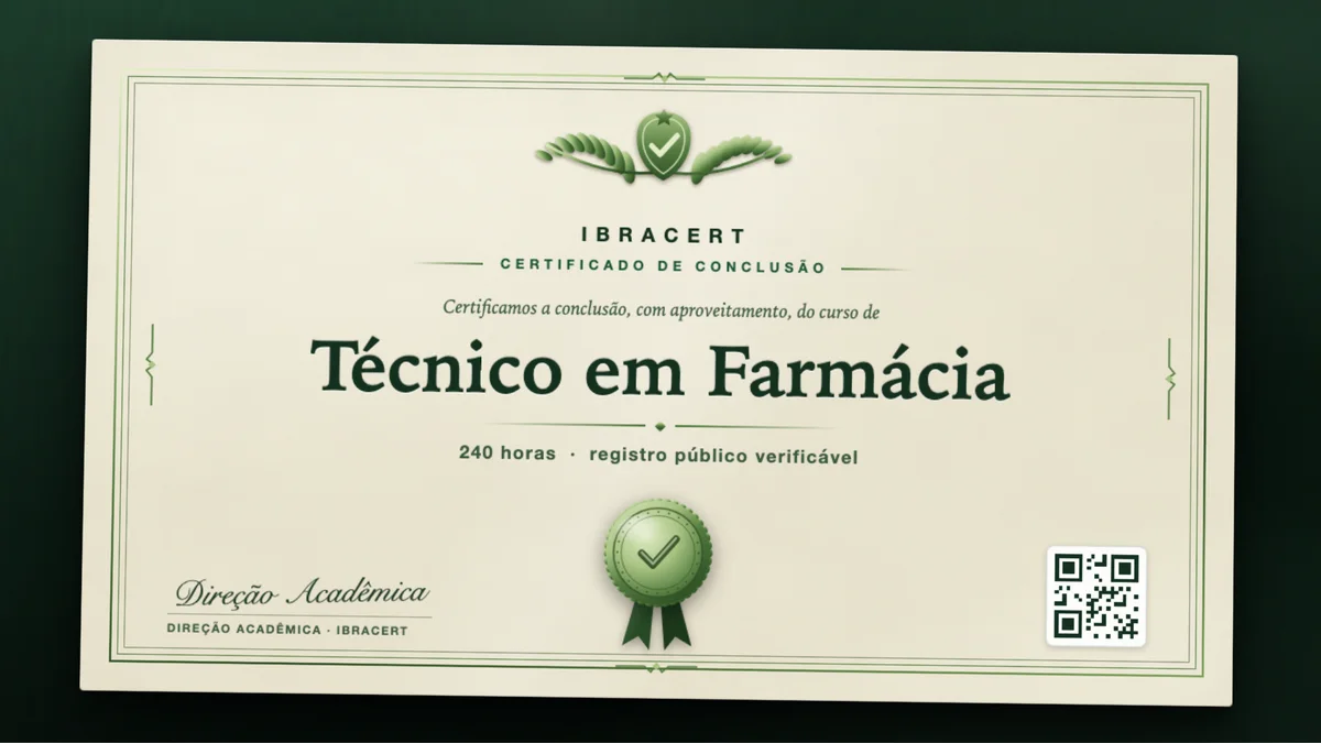 Capa do curso Técnico em Farmácia