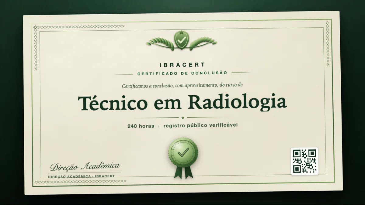 Capa do curso Técnico em Radiologia