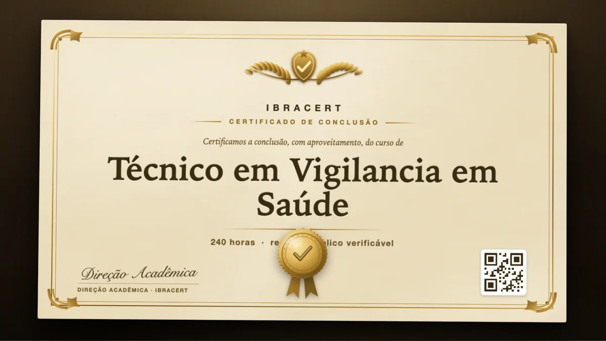 Capa do curso Técnico em Vigilancia em Saúde