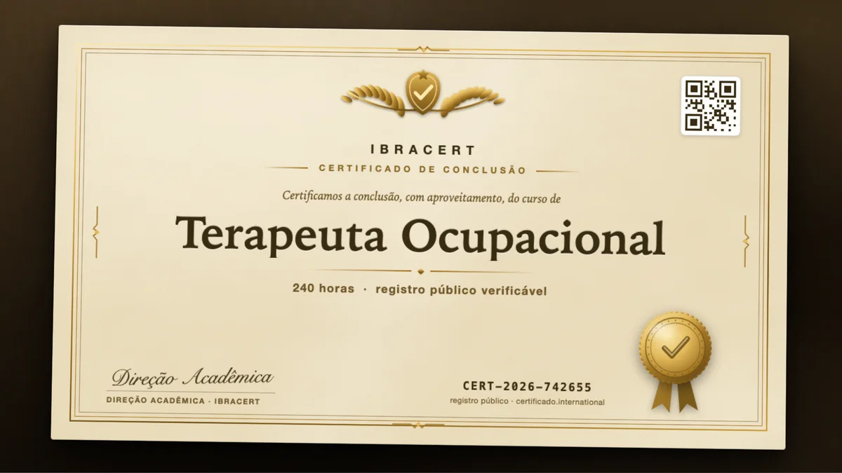 Capa do curso Terapeuta Ocupacional
