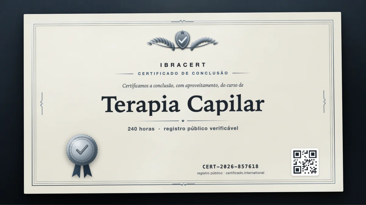 Capa do curso Terapia Capilar