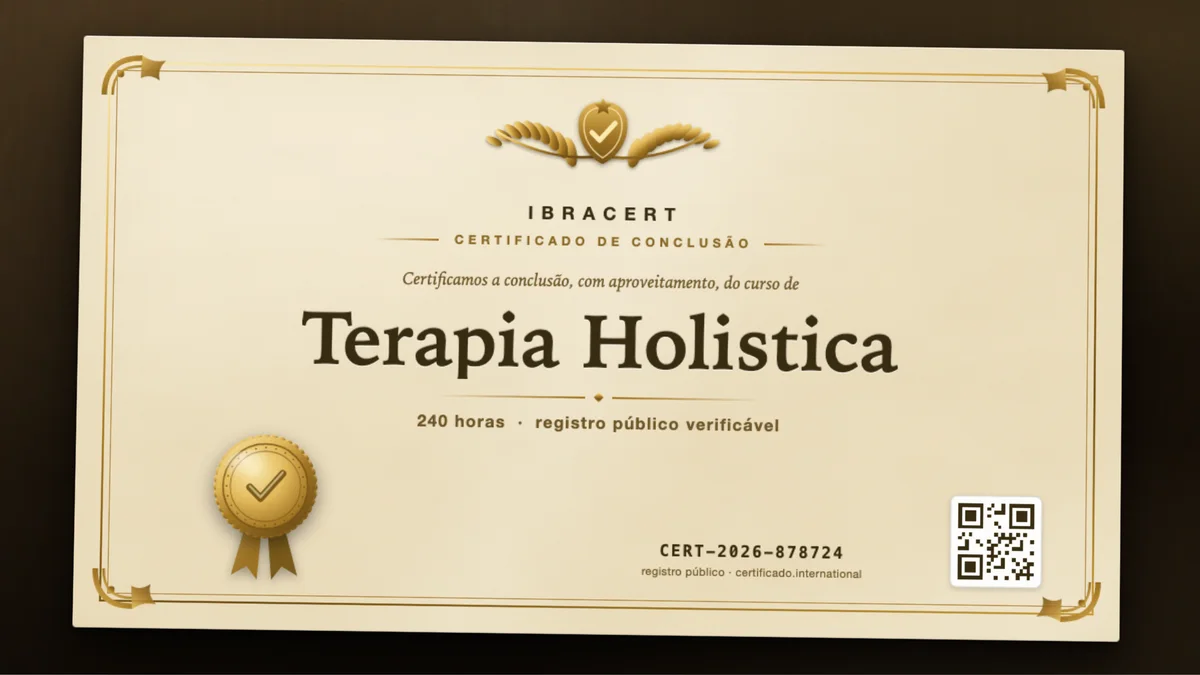 Capa do curso Terapia Holistica