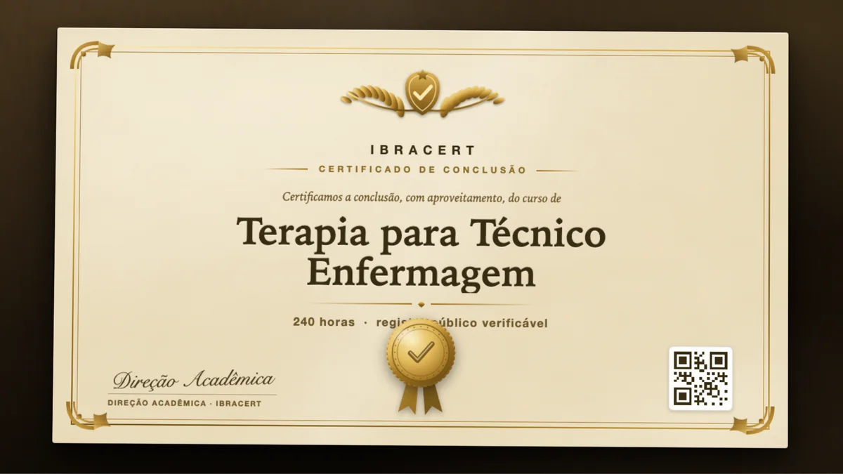 Capa do curso Terapia para Técnico Enfermagem