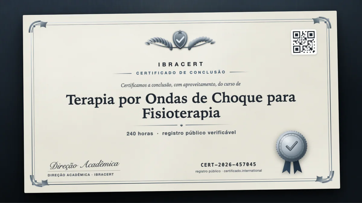 Capa do curso Terapia por Ondas de Choque para Fisioterapia