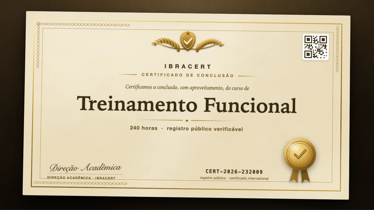 Capa do curso Treinamento Funcional