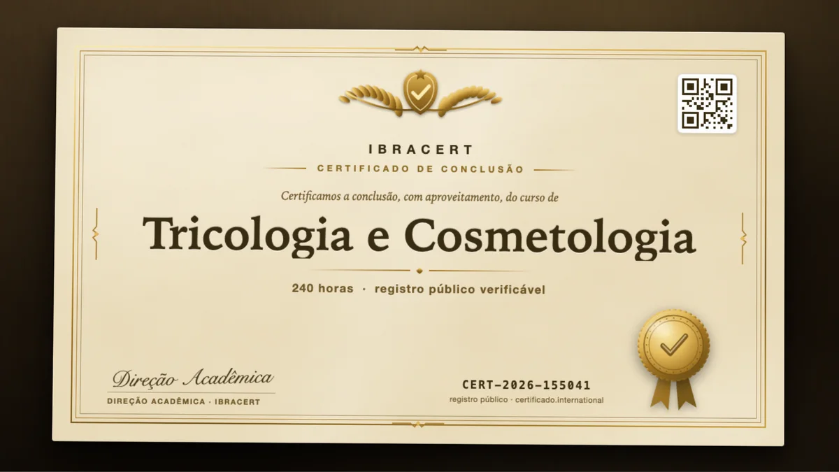 Capa do curso Tricologia e Cosmetologia
