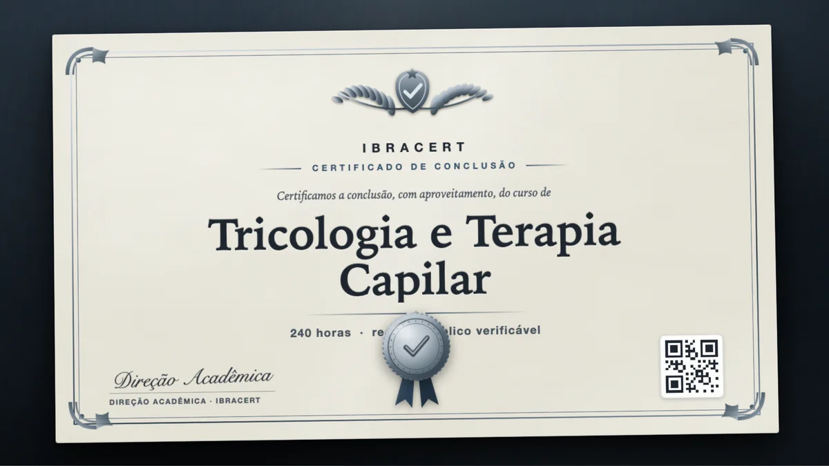 Capa do curso Tricologia e Terapia Capilar