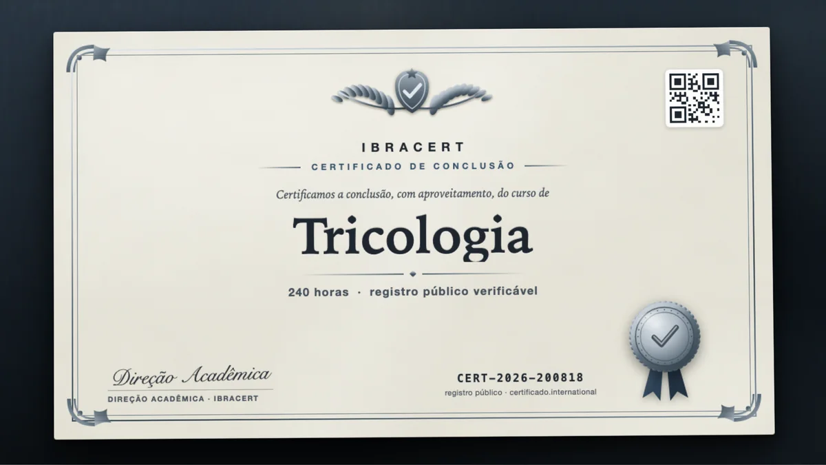 Capa do curso Tricologia