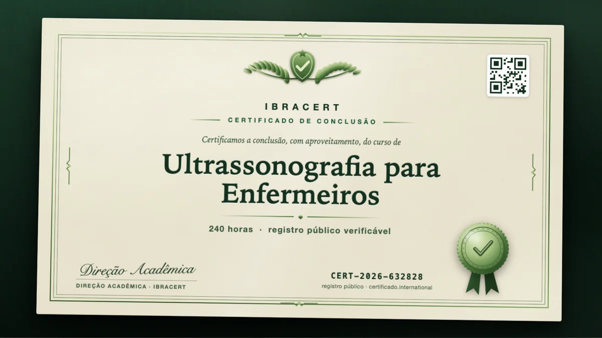 Capa do curso Ultrassonografia para Enfermeiros