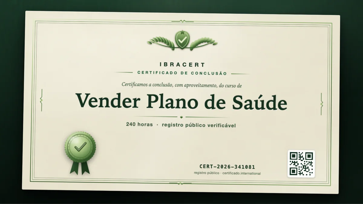 Capa do curso Vender Plano de Saúde