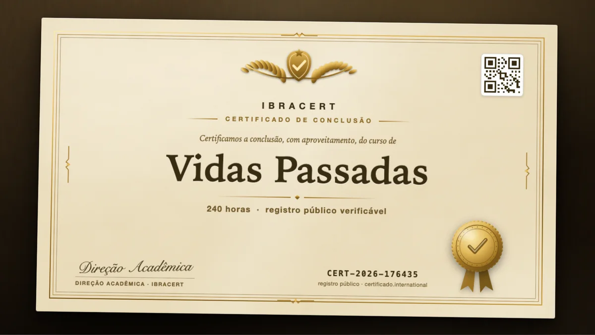 Capa do curso Vidas Passadas