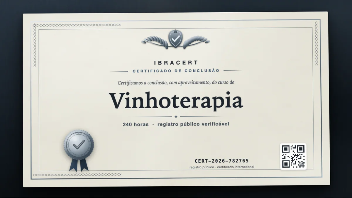 Capa do curso Vinhoterapia