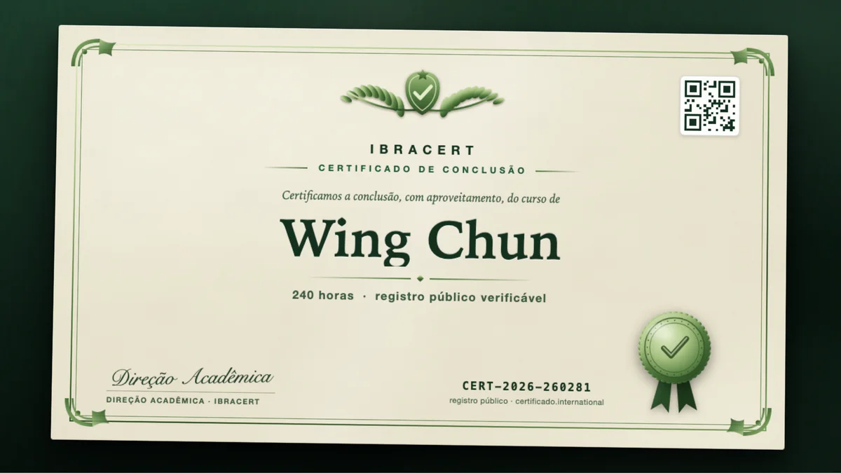 Capa do curso Wing Chun