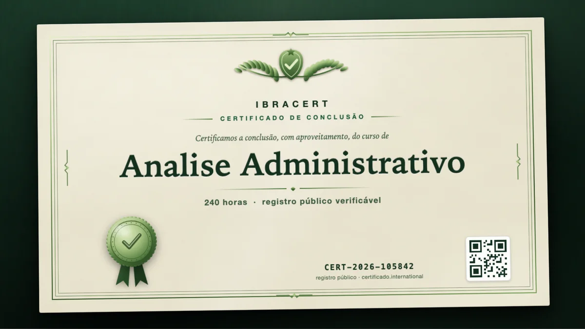 Capa do curso Analise Administrativo