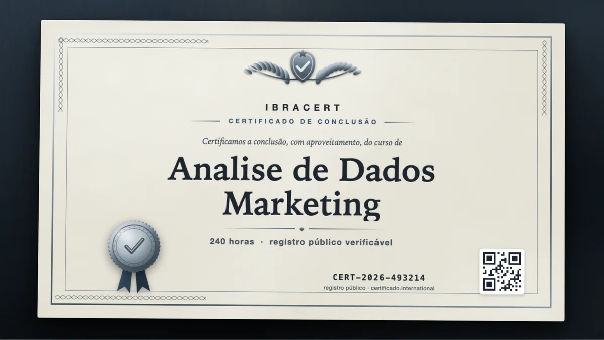 Capa do curso Analise de Dados Marketing