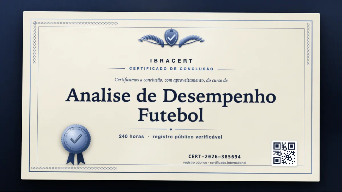 Capa do curso Analise de Desempenho Futebol