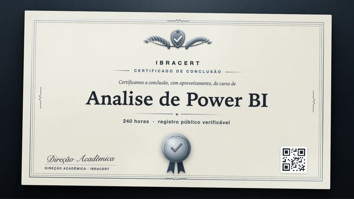 Capa do curso Analise de Power BI