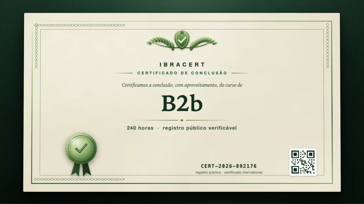 Capa do curso B2b