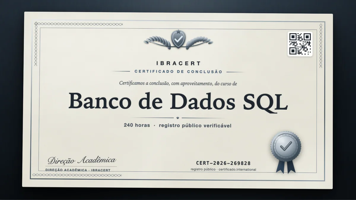 Capa do curso Banco de Dados SQL