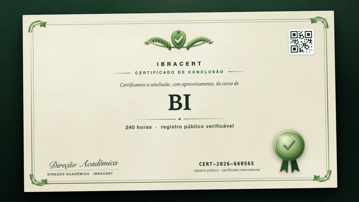 Capa do curso BI